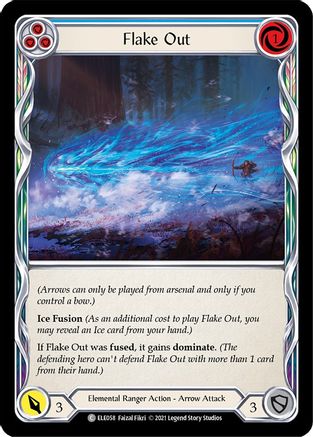 Flake Out (Blue) (ELE058) Unlimited Edition Rainbow Foil