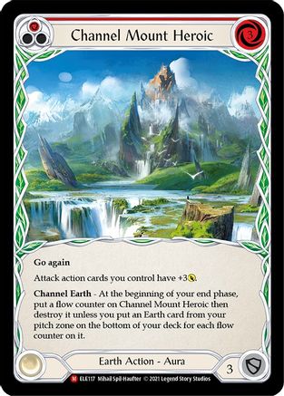 Channel Mount Heroic (ELE117) 1st Edition Rainbow Foil