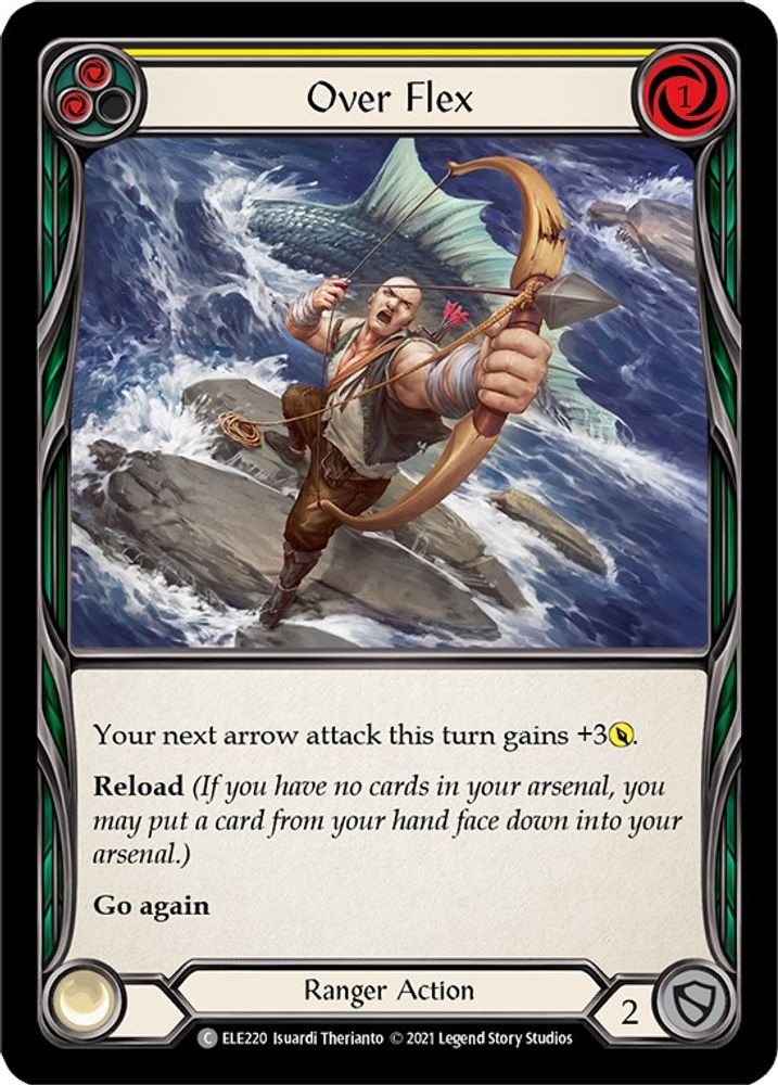 Over Flex (Yellow) (ELE220) Unlimited Edition Rainbow Foil