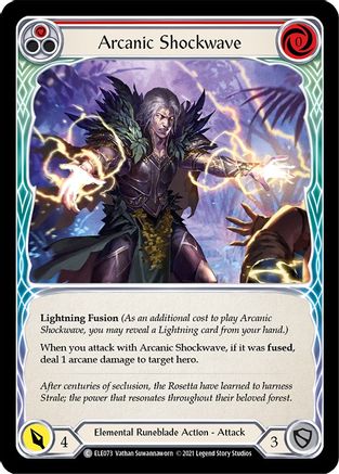 Arcanic Shockwave (Red) (ELE073) 1st Edition
