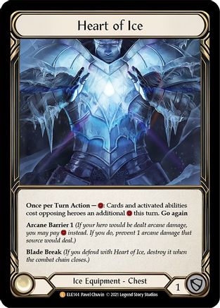 Heart of Ice (ELE144) 1st Edition Cold Foil
