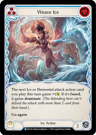 Weave Ice (Blue) (ELE156) Unlimited Edition Rainbow Foil