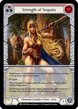 Strength of Sequoia (Red) - LGS078 (LGS078) Rainbow Foil