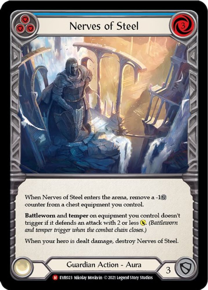Nerves of Steel (EVR023) 1st Edition Rainbow Foil