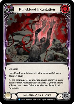 Runeblood Incantation (Red) (EVR107) 1st Edition