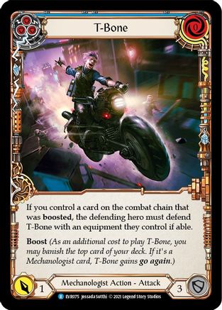 T-Bone (Blue) (EVR075) 1st Edition Rainbow Foil