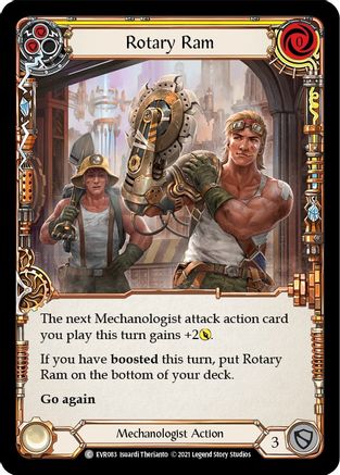 Rotary Ram (Yellow) (EVR083) 1st Edition Rainbow Foil