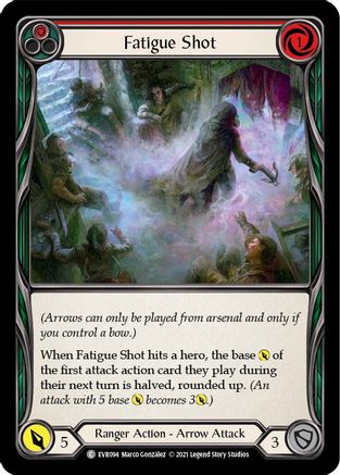 Fatigue Shot (Red) (EVR094) 1st Edition Rainbow Foil