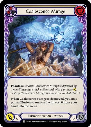 Coalescence Mirage (Yellow) (EVR145) 1st Edition Rainbow Foil