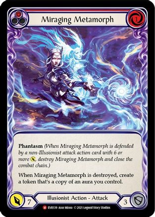 Miraging Metamorph (EVR139) 1st Edition Rainbow Foil