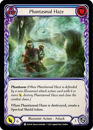Phantasmal Haze (Blue) (EVR149) 1st Edition Rainbow Foil