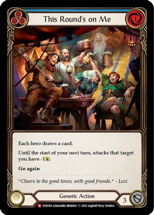 This Round's on Me (EVR160) 1st Edition Rainbow Foil