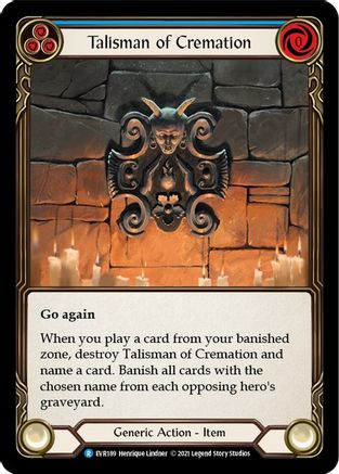 Talisman of Cremation (EVR189) 1st Edition