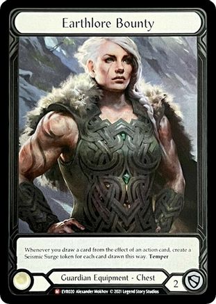 Earthlore Bounty (Extended Art) (EVR020) 1st Edition Cold Foil