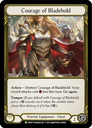 Courage of Bladehold (Golden) - FAB073 (FAB073) Cold Foil