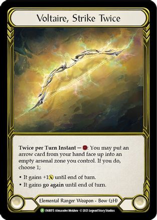 Voltaire, Strike Twice (Golden) - FAB075 (FAB075) Cold Foil