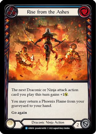 Rise from the Ashes (Blue) (UPR059) Rainbow Foil