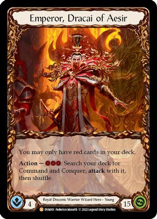 Emperor, Dracai of Aesir (DYN001) Cold Foil