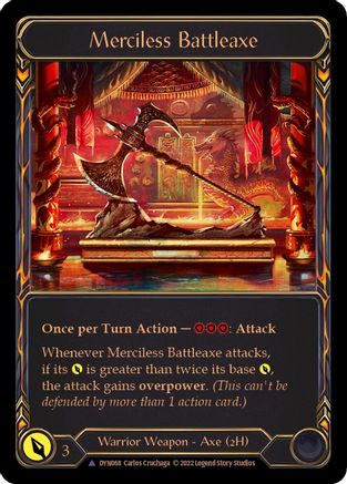 Merciless Battleaxe (Marvel) (DYN068) Cold Foil