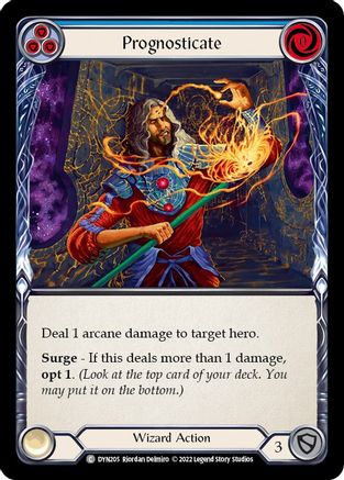 Prognosticate (Blue) (DYN205) Rainbow Foil