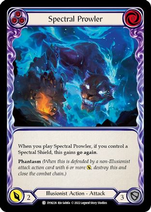 Spectral Prowler (Blue) (DYN226) Rainbow Foil