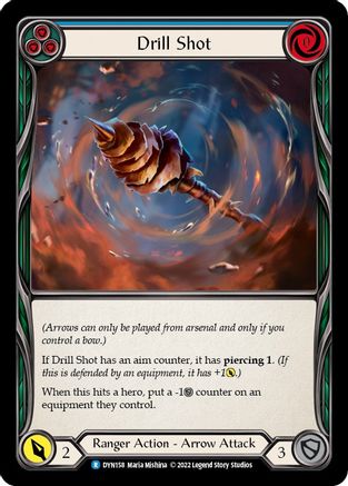 Drill Shot (Blue) (DYN158) Rainbow Foil