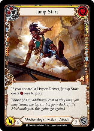Jump Start (Yellow) (DYN105) Rainbow Foil