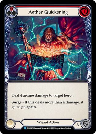 Aether Quickening (Red) (DYN197) Rainbow Foil