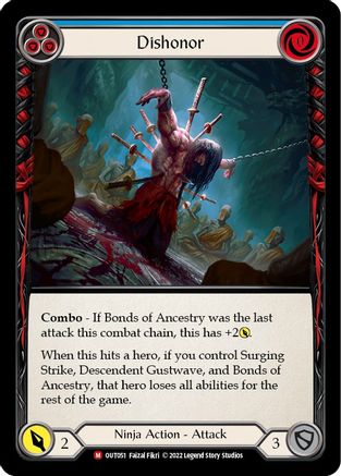 Dishonor (OUT051) Rainbow Foil