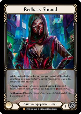 Redback Shroud (Extended Art) (OUT011) Cold Foil