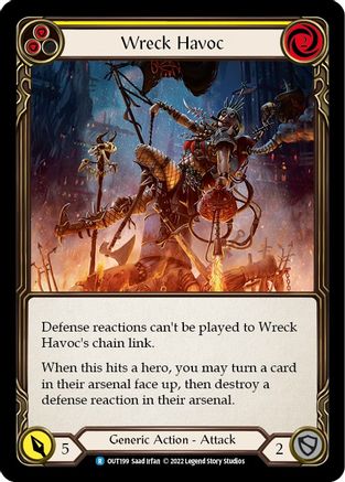 Wreck Havoc (Yellow) (OUT199) Rainbow Foil