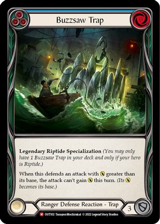 Buzzsaw Trap (OUT102) Rainbow Foil