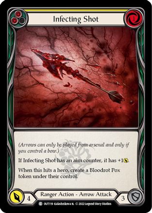 Infecting Shot (Yellow) (OUT119) Rainbow Foil