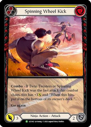 Spinning Wheel Kick (Yellow) - LGS142 (LGS142) Rainbow Foil