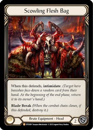 Scowling Flesh Bag (DTD200) Rainbow Foil