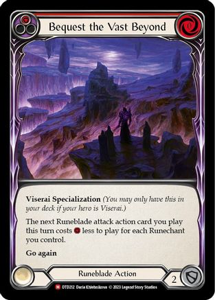 Bequest the Vast Beyond (DTD212)