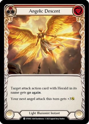 Angelic Descent (Red) (DTD032) Rainbow Foil