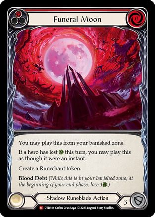 Funeral Moon (DTD140) Rainbow Foil