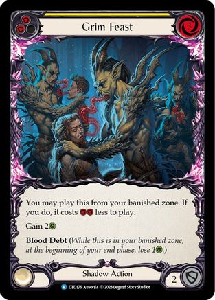 Grim Feast (Yellow) (DTD176) Rainbow Foil