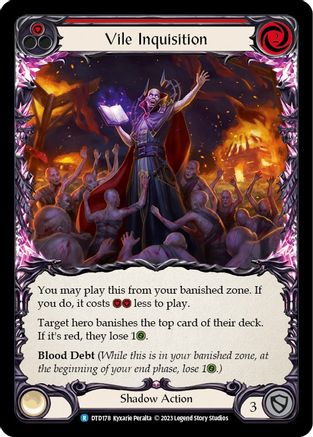 Vile Inquisition (Red) (DTD178) Rainbow Foil
