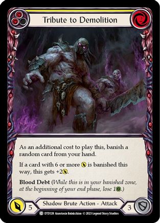 Tribute to Demolition (Yellow) (DTD128) Rainbow Foil