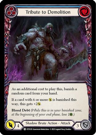 Tribute to Demolition (Blue) (DTD129) Rainbow Foil