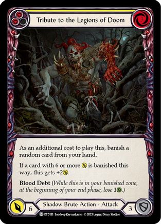 Tribute to the Legions of Doom (Yellow) (DTD131) Rainbow Foil