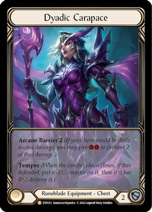 Dyadic Carapace (Extended Art) (DTD211) Cold Foil