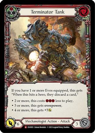 Terminator Tank (EVO055) Rainbow Foil