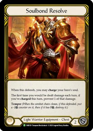 Soulbond Resolve (Golden) - FAB139 (FAB139) Cold Foil