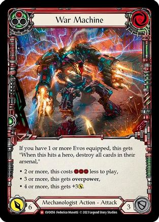 War Machine (EVO056) Rainbow Foil