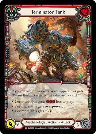 Terminator Tank (Extended Art) (EVO055) Rainbow Foil