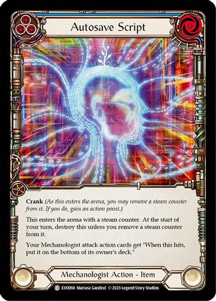 Autosave Script (EVO098) Rainbow Foil