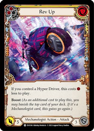 Rev Up (Yellow) (EVO184) Rainbow Foil